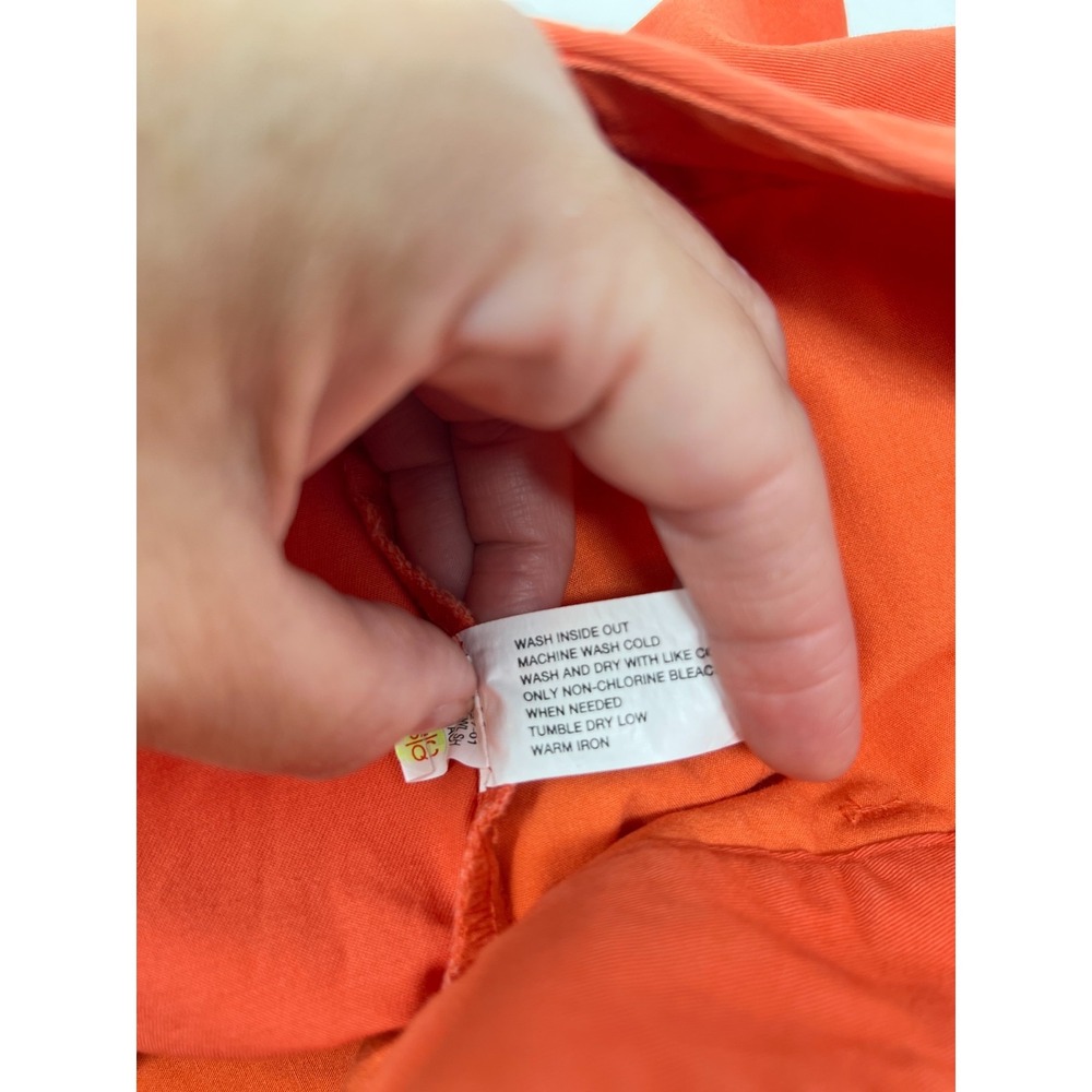 Khakis by Gap Womens Size 8 Orange Cotton Shorts Pockets - Picture 5 of 9